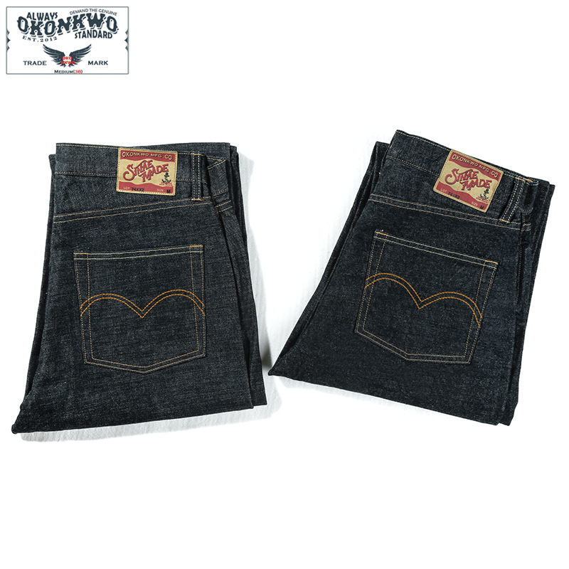 Levis Jeans 501 - Yeni OKONKWO 15oz ağır kumaş orijinal