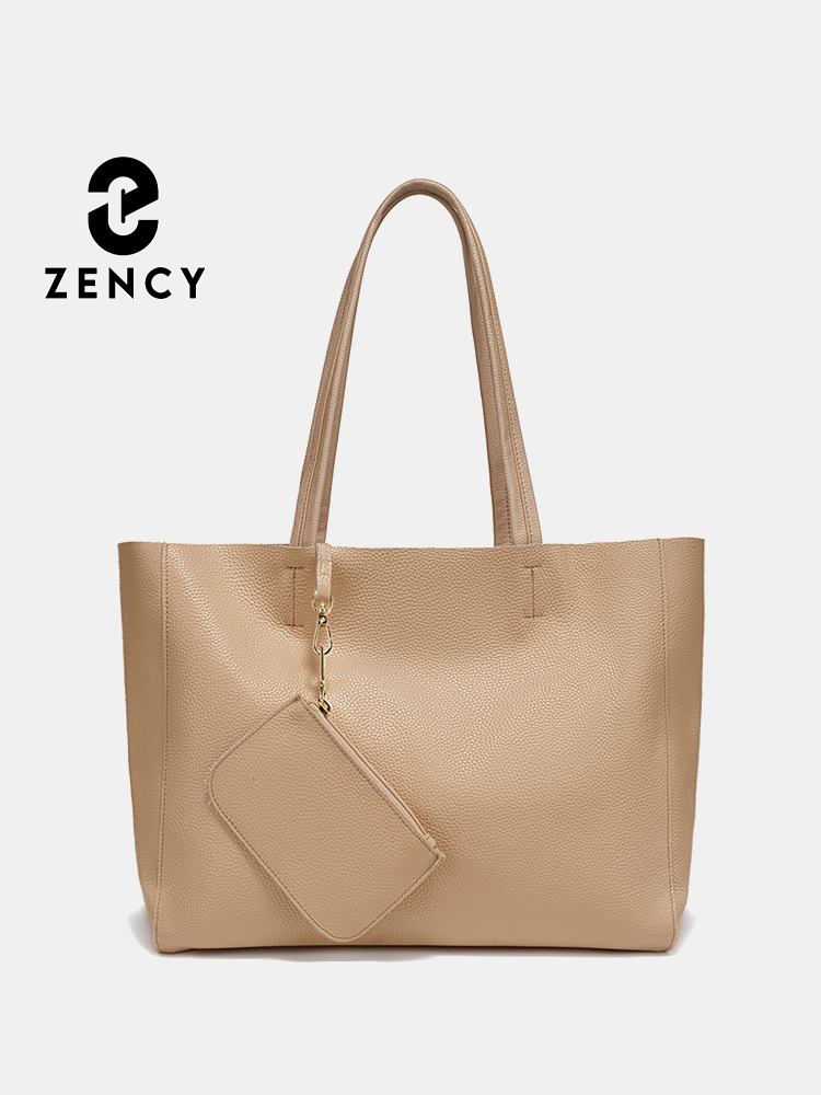 Tote Bag Beach - Zency Hakiki Deri Büyük Tote Çanta