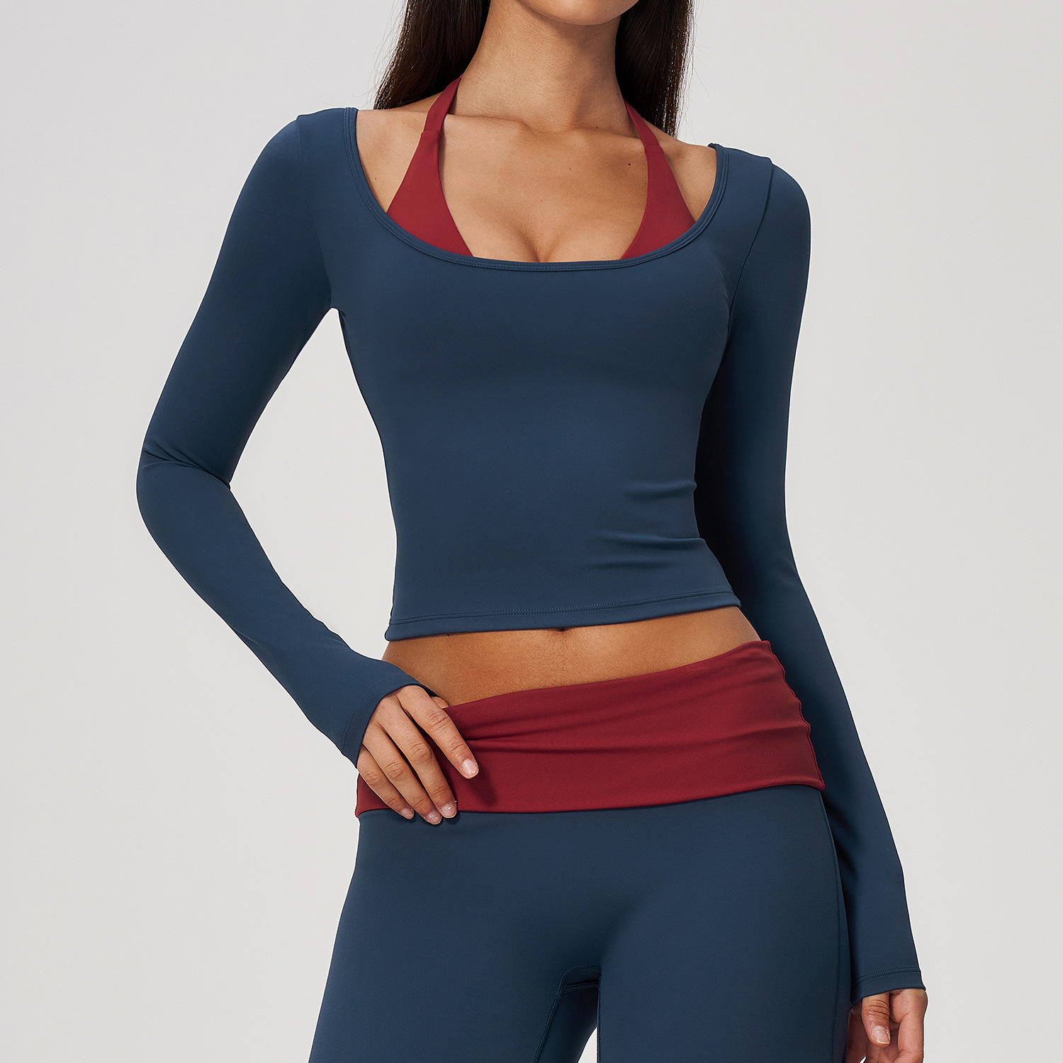 Crop Top Crochet - 2'si 1 Arada Sahte İki Parçalı