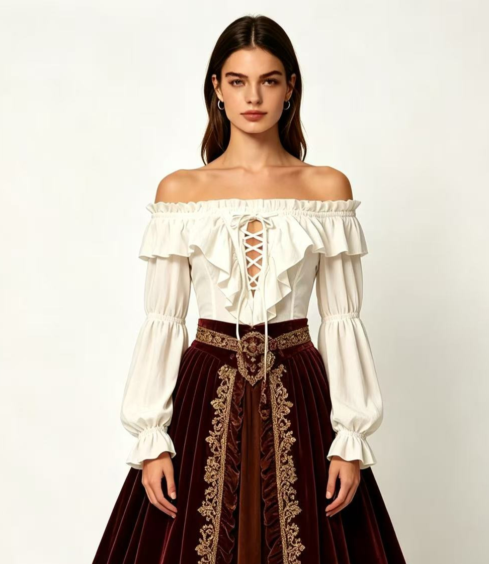 Korsan Bluzu Kadınlar İçin Ort - Blouse Off Shoulder incelemesi ve fiyatı