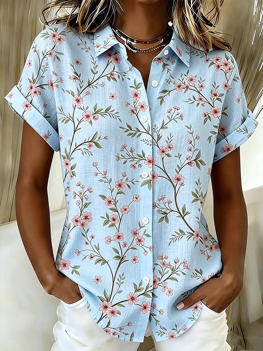 Kadın Bej Çiçek Desenli Düğmel - Romper Floral Print incelemesi ve fiyatı