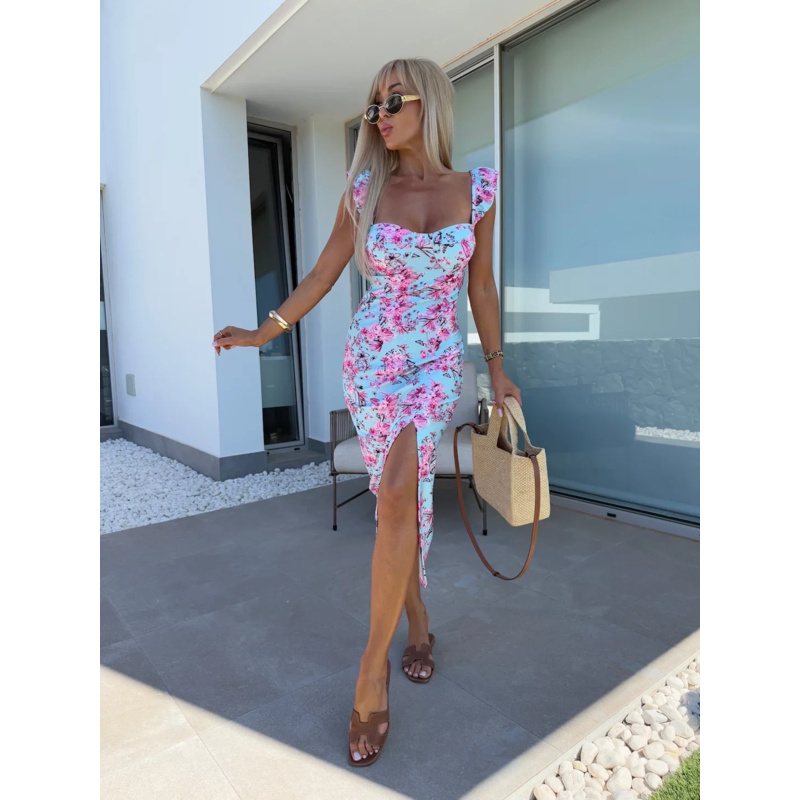 Kadın Çiçekli Fırfırlı Midi El - Midi Skirt Floral incelemesi ve fiyatı