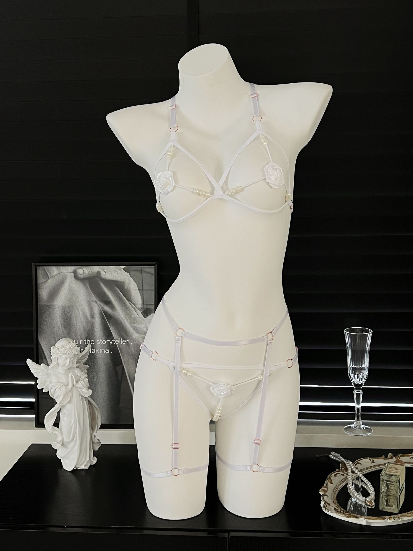 3 adet/takım inci gül seksi su - Bralette Triangle Set incelemesi ve fiyatı