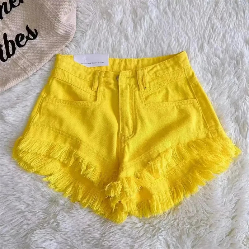 Trendy Denim Sıcak Pantolon Dü - Shorts Denim Frayed incelemesi ve fiyatı