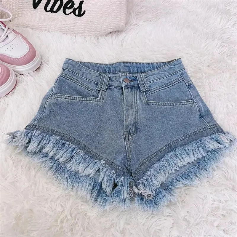 Trendy Denim Sıcak Pantolon Dü - Shorts Denim Frayed incelemesi ve fiyatı