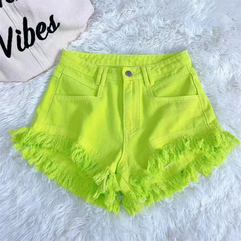 Trendy Denim Sıcak Pantolon Dü - Shorts Denim Frayed incelemesi ve fiyatı
