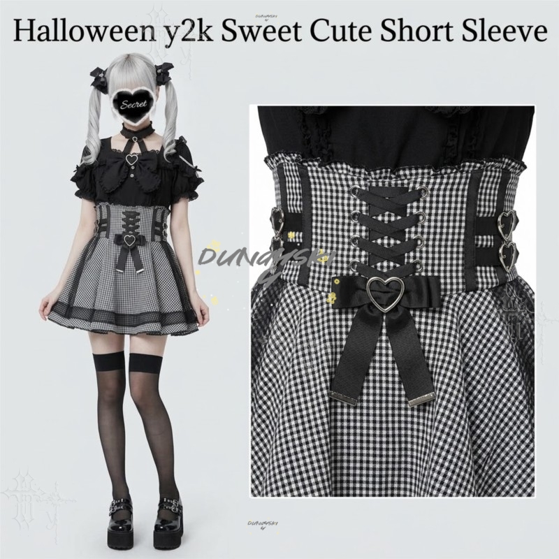 Japon Stili Y2K Gotik Lolita J - Blouse Off Shoulder incelemesi ve fiyatı