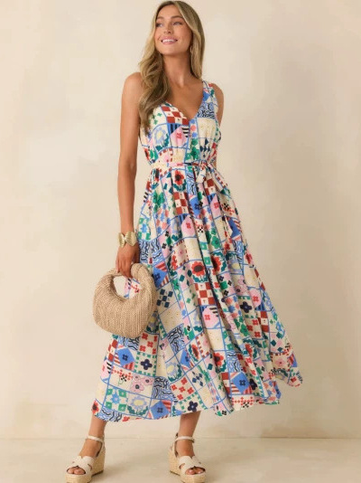 Yaz 2026 Büyük Beden Çiçek Des - Linen Dress Wrap incelemesi ve fiyatı