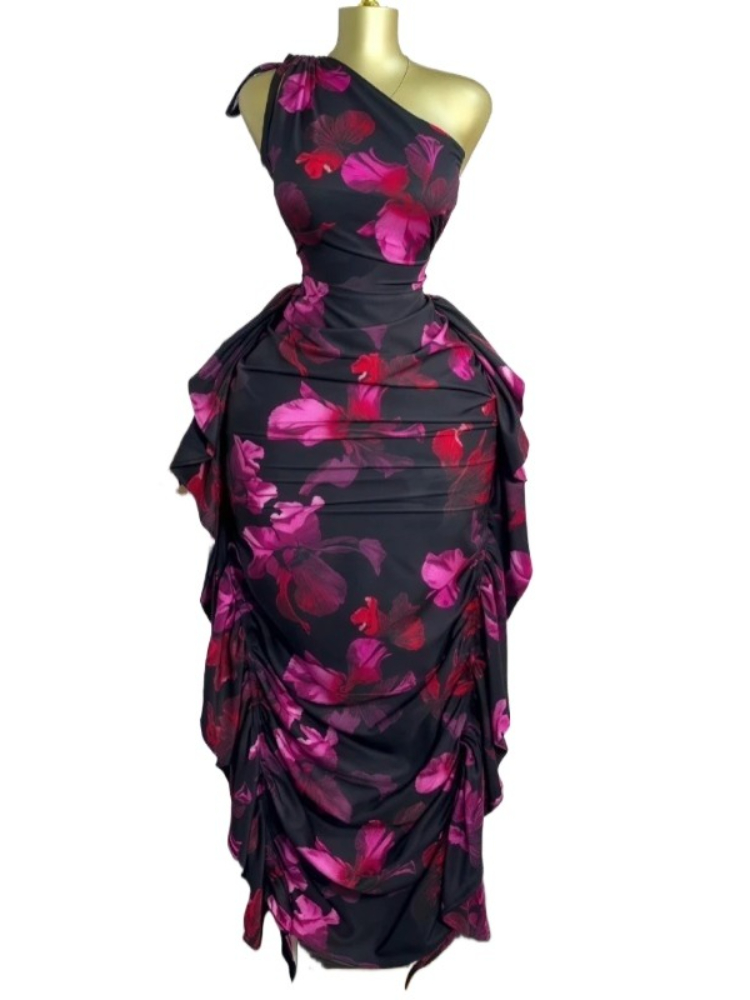 Kadınlar Çiçek Baskılı Bir Omu - Midi Skirt Floral incelemesi ve fiyatı