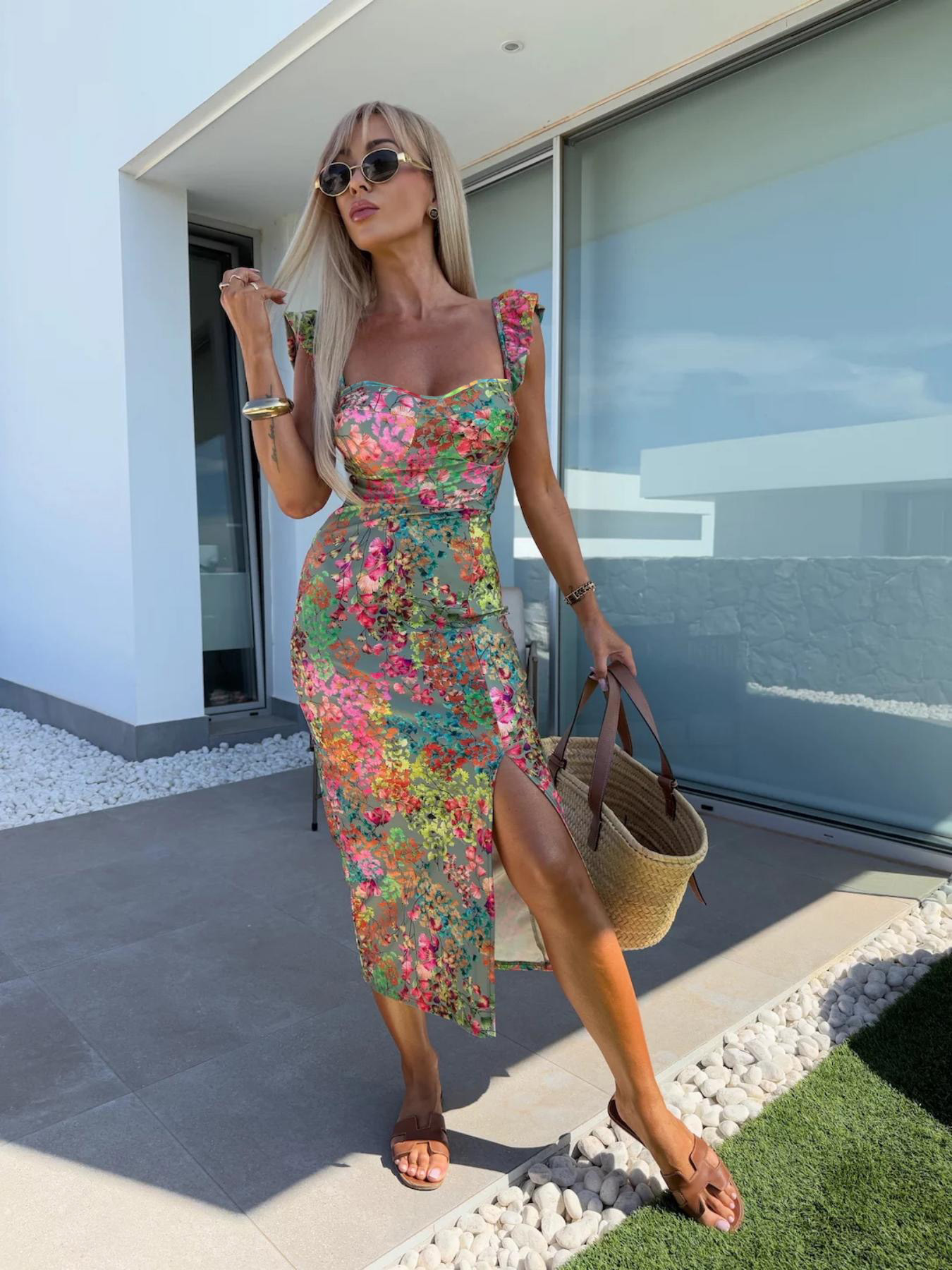 Yeni Avrupa ve Amerikan Yazlık - Midi Skirt Floral incelemesi ve fiyatı