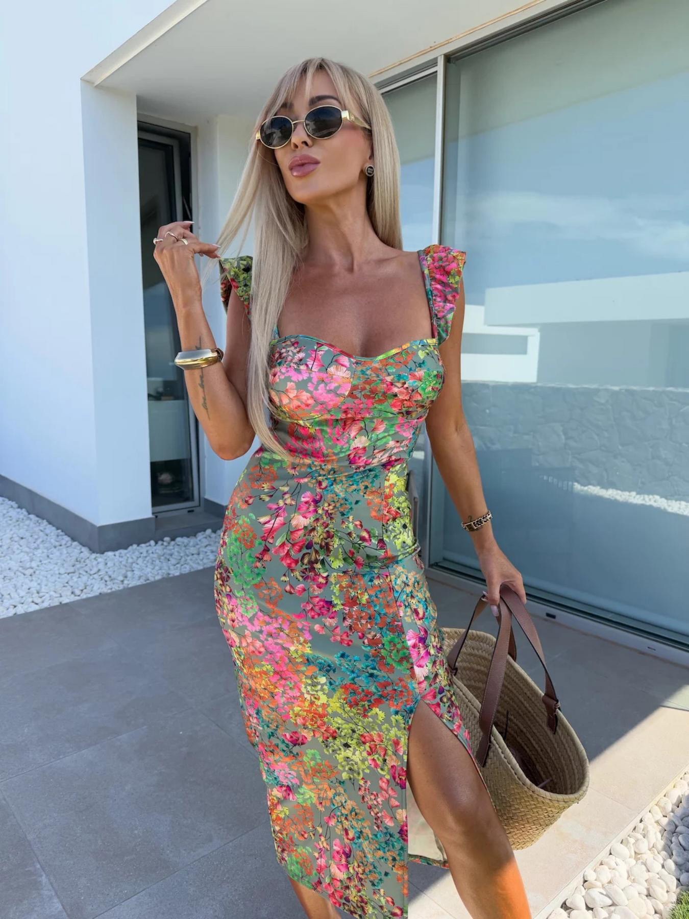 Yeni Avrupa ve Amerikan Yazlık - Midi Skirt Floral incelemesi ve fiyatı